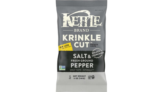 Kettle Brand Salt & Fresh Ground Pepper Potato Krinkle Cut Chips (5 oz)
