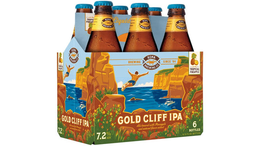 Kona Brewing Co. Tropical Pineapple Gold Cliff IPA Bottles (12 oz x 6 ct)