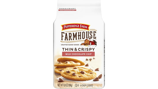 Pepperidge Farm Farmhouse Crafted Baked Goods Thin & Crispy Milk Chocolate Chip Cookies (6.9 oz)