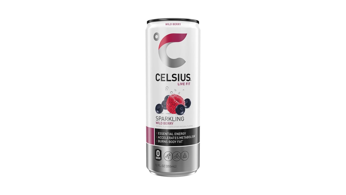 Celsius Live Fit Sparkling Wild Berry Energy Drink Can (12 oz)