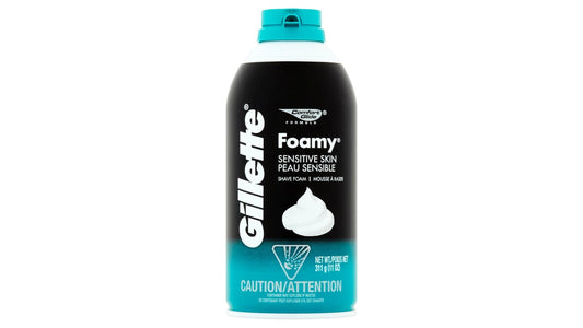 Gillette Comfort Glide Formula Foamy Sensitive Skin Shaving Foam (11 oz)