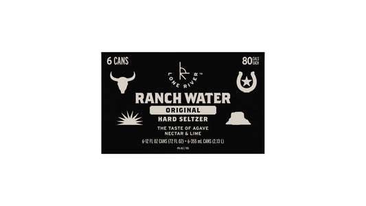 Lone River Ranch Water Original Hard Seltzer Cans (12 oz x 6 ct)
