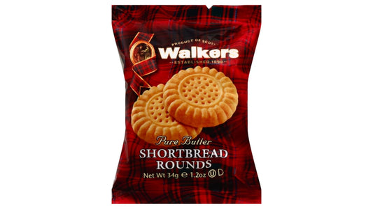 Walkers Pure Butter Shortbread Cookies Rounds (1.2 oz)