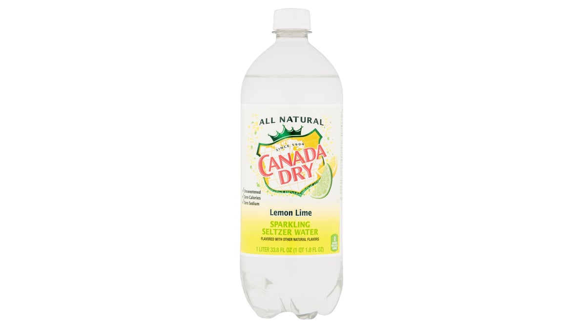 Canada Dry Lemon Lime Seltzer Sparkling Water (33.8 oz)