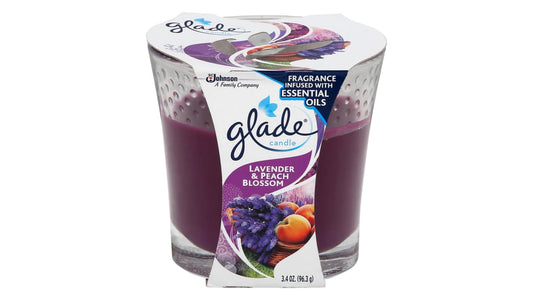 Glade Lavender & Peach Blossom Soothing Candle (3.4 oz)