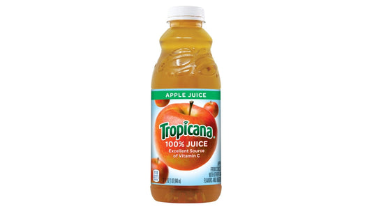 Tropicana 100% Juice Apple Bottle (32 oz)