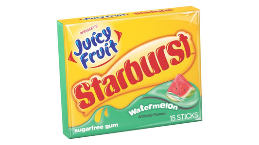 Wrigley's Juicy Fruit Starburst Watermelon Sugarfree Gum (15 ct)