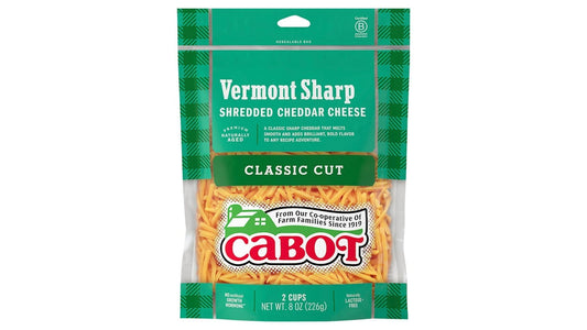 Cabot Vermont Sharp Shredded Cheddar Cheese (8 oz)