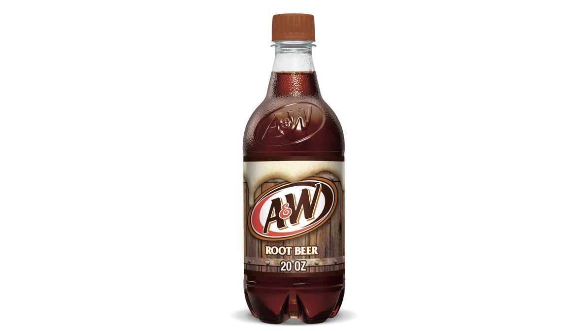 A&W Root Beer Soda Bottle (20 oz)