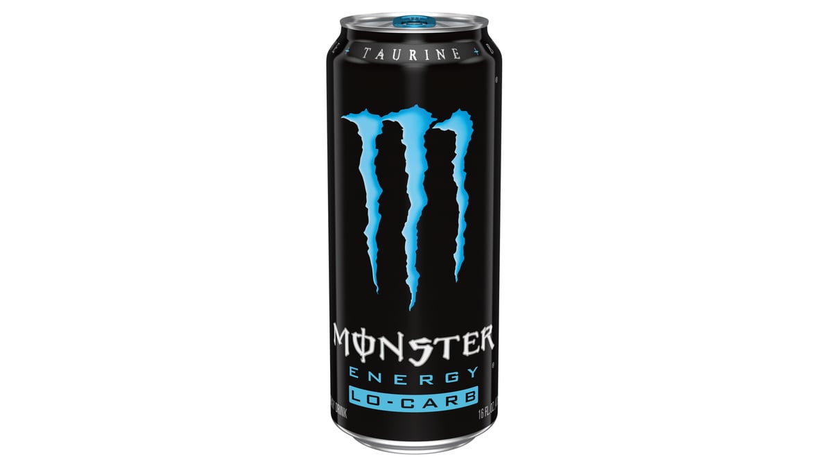 Monster Lo-Carb Taurine Energy Drink Can (16 oz)