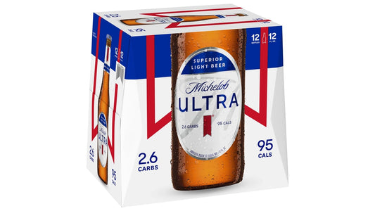 Michelob Ultra Superior Light Beer Bottles (12 oz x 12 ct)